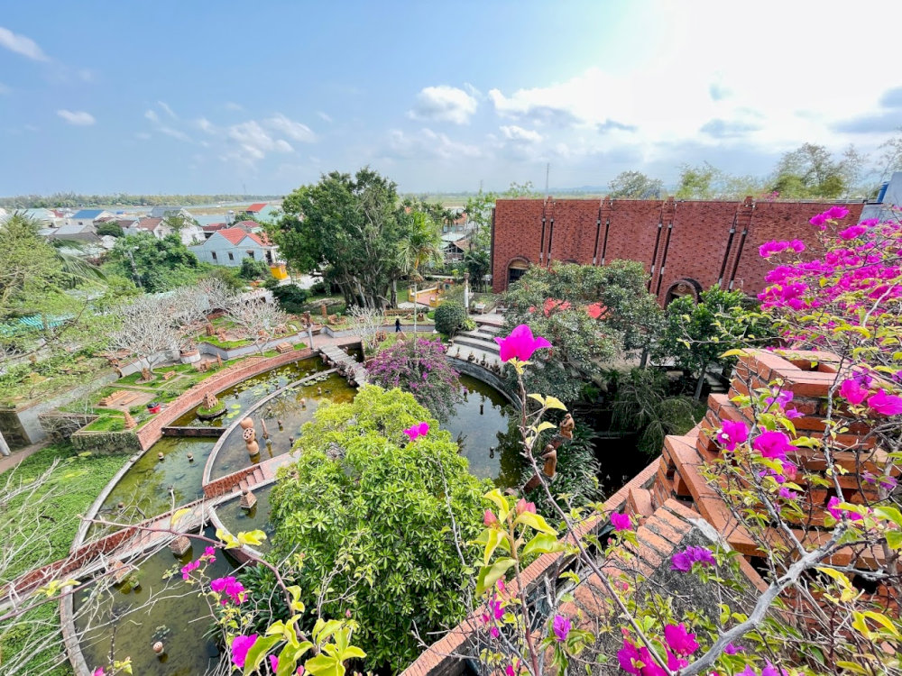 The best time to explore Thanh Ha Terracotta Park is when the weather is dry and sunny 